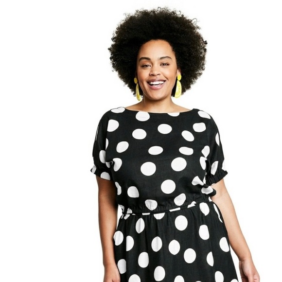 Tabitha Brown x Target polka dot top - Picture 1 of 6